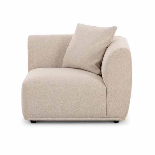 Sylvie Cream Performance Boucle Corner Chair