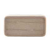 Sylvie Cream Performance Boucle Ottoman Table