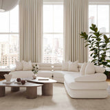 Rhema 55" Washed Ash Organic Low Coffee Table