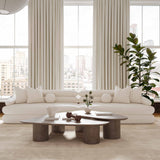 Lulu 141" Cream Performance Boucle Sofa