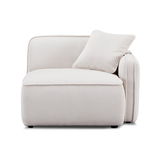 Travie Performance Corduroy Velvet RAF Corner Chair
