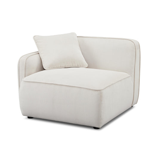Travie Performance Corduroy Velvet LAF Corner Chair