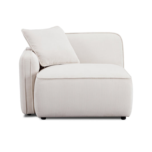 Travie Performance Corduroy Velvet LAF Corner Chair