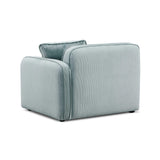 Travie Performance Corduroy Velvet RAF Corner Chair