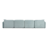 Travie 6-Piece Performance Corduroy Velvet  Modular U-Sectional