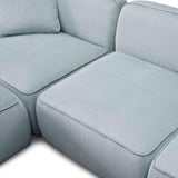 Travie 6-Piece Performance Corduroy Velvet  Modular U-Sectional