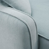 Travie 112" Performance Corduroy Velvet Modular Sofa
