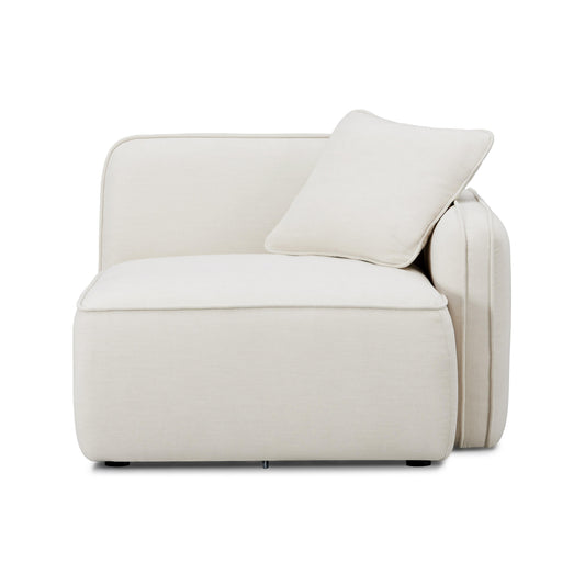 Travie Sand Upcycled Performance Linen RAF Corner Chair
