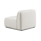 Travie Sand Upcycled Performance Linen Armless Chair