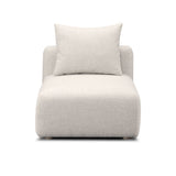 Hangover Contract-Grade Textured Fabric Modular Armless Chair