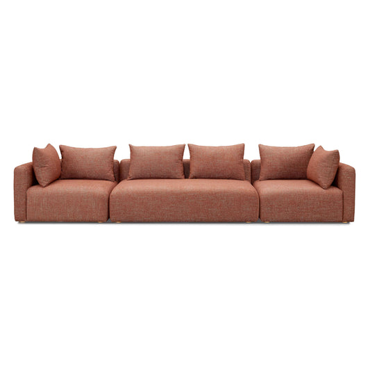 Hangover 145" Contract-Grade Textured Fabric Long Sofa