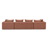 Hangover 145" Contract-Grade Textured Fabric Long Sofa