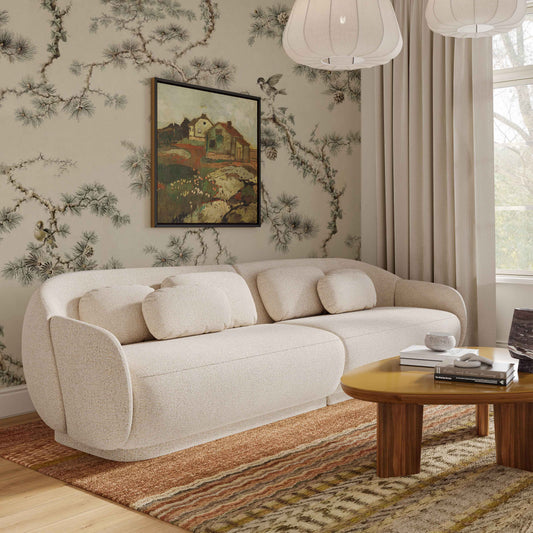Misty 115" Cream Performance Boucle Modular Sofa