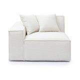 Mindy Performance Chenille Basketweave Modular Corner Chair