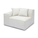 Mindy Performance Chenille Basketweave Modular Corner Chair