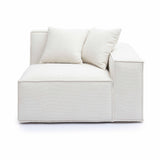 Mindy Performance Chenille Basketweave Modular Corner Chair