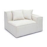 Mindy Performance Chenille Basketweave Modular Corner Chair