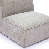 Mindy Performance Chenille Basketweave Modular Armless Chair