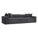 Mindy 115" Performance Chenille Basketweave Modular Sofa