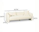 Lou 91" Performance Velvet Sofa