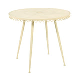 Erica 34" Wrought Iron Outdoor Round Cafe Table