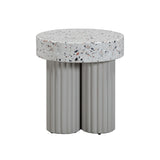 Clover Faux Terrazzo Indoor/Outdoor Round Side Table