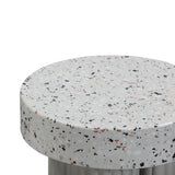 Clover Faux Terrazzo Indoor/Outdoor Round Side Table