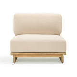 Reavan Cream Performance Fabric Outdoor Lounge Chair