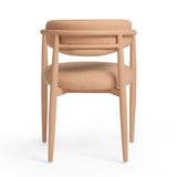 Annika Textured Contract-Grade Fabric Outdoor Dining Arm Chair