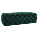 Kaylee 49" Performance Velvet Tufted Jumbo Ottoman
