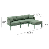 Kapri 4-Piece Modular Outdoor Sectional