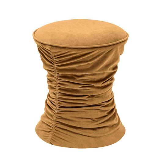 Bounce Ruched Performance Velvet Adjustable Ottoman