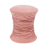 Bounce Ruched Performance Velvet Adjustable Ottoman
