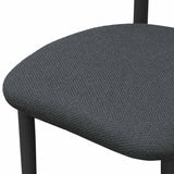 Annika Textured Contract-Grade Fabric Outdoor Dining Side Chair