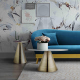 Tempo Marble Round Side Table