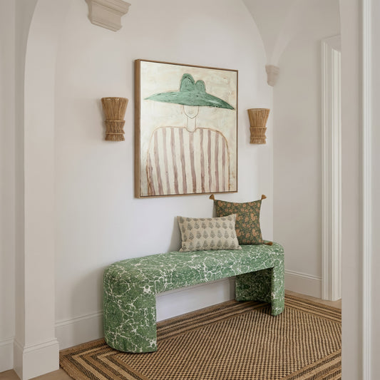 Greenspace 39" Rounded Upholstered Bench