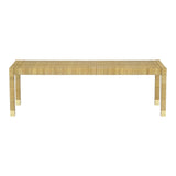 Amara Cream Contract-Grade Linen Bench