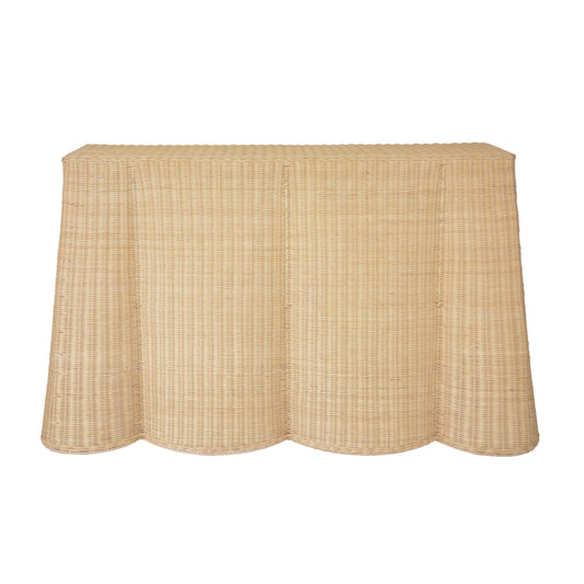 Egan 55" Natural Rattan Console Table