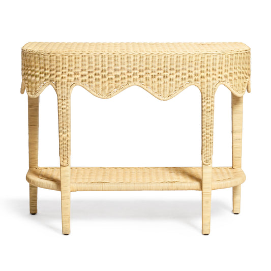 Sally 41" Natural Rattan Console Table