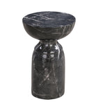 Rue Faux Marble Indoor / Outdoor Round Side Table