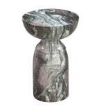 Rue Faux Marble Indoor / Outdoor Round Side Table