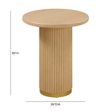 Chelsea Oak Wood Entry Table