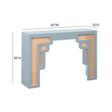 Suzie 45" Rattan Console Table