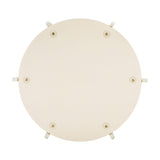 Gloria 35" Cream Oak Round Coffee Table