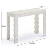Piara 43" Natural Capiz Shell Console Table