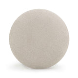 Pucker Warm Grey Performance Boucle Ottoman