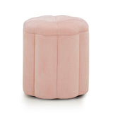 Fleur Textured Performance Velvet Storage Ottoman