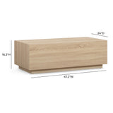 Romy 47" Rectangular Coffee Table