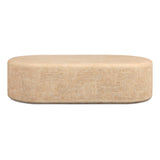 Suraya 55" Indoor/Outdoor Concrete Rounded Coffee Table