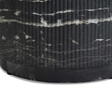 Hades 47" Black Faux Marble Indoor/Outdoor Concrete Coffee Table